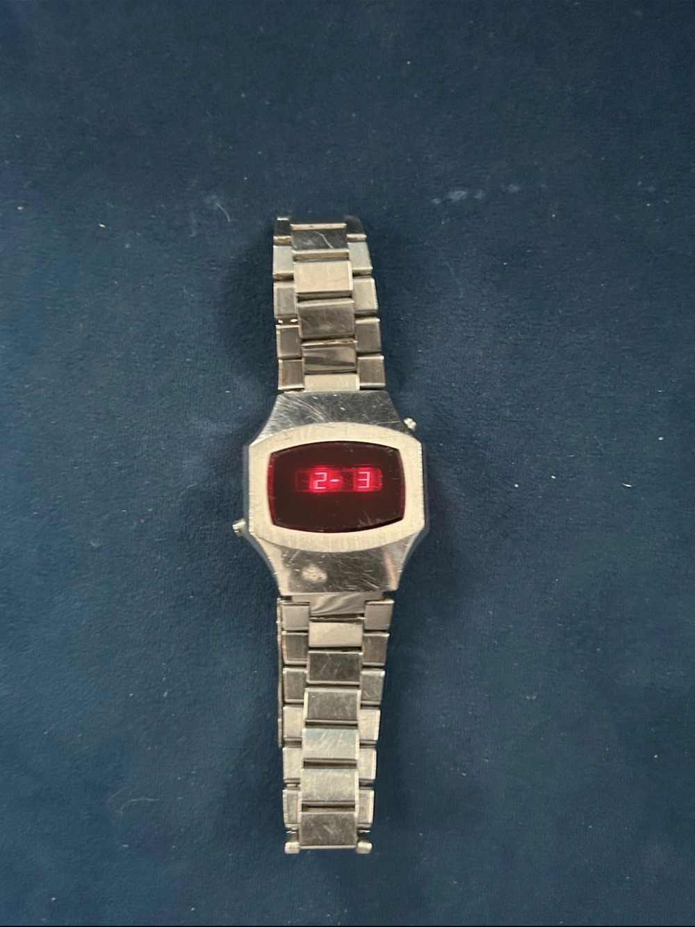 Vintage Sears & Roebuck R5 LED Red Digital Mens Watch 1970s New Battery Working